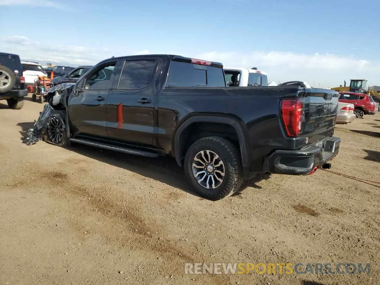 2 fotografías del automóvil dañado 1GTP9EEL6MZ277760 GMC SIERRA 2021