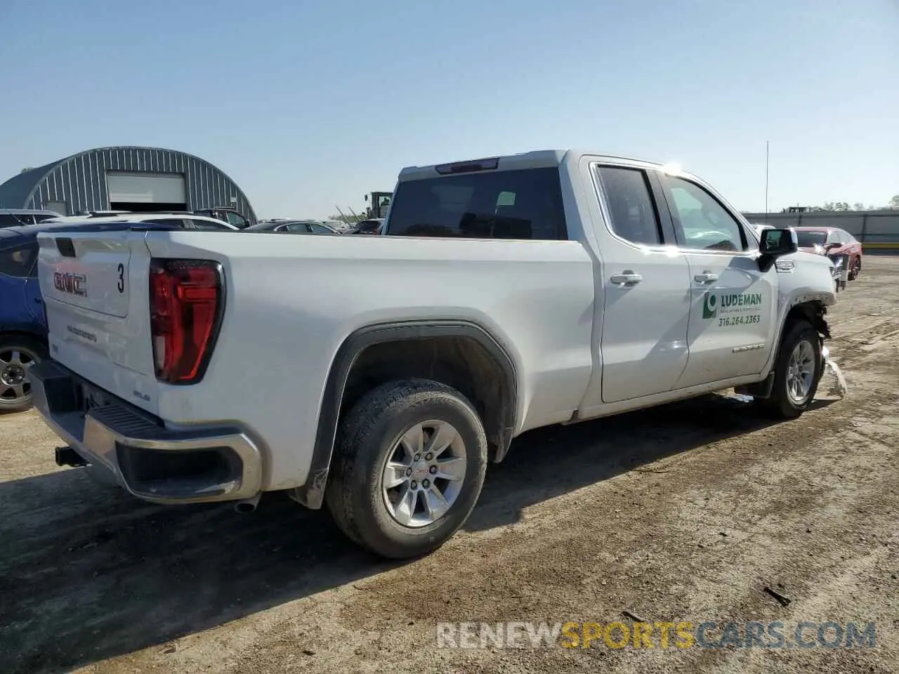 3 fotografías del automóvil dañado 1GTR8BED1MZ293481 GMC SIERRA 2021