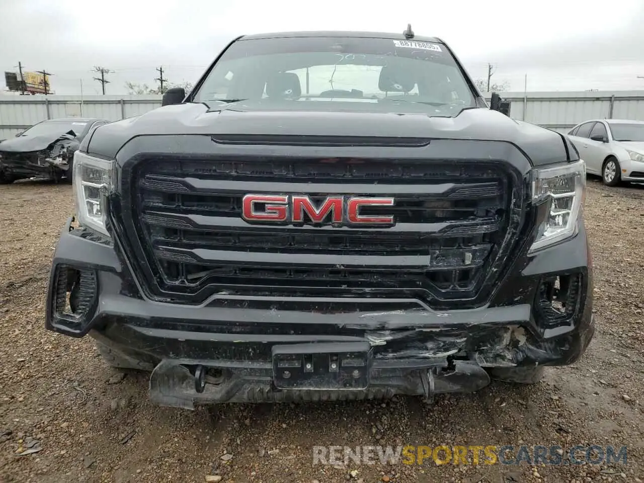 5 fotografías del automóvil dañado 1GTR8CED9MZ446405 GMC SIERRA 2021