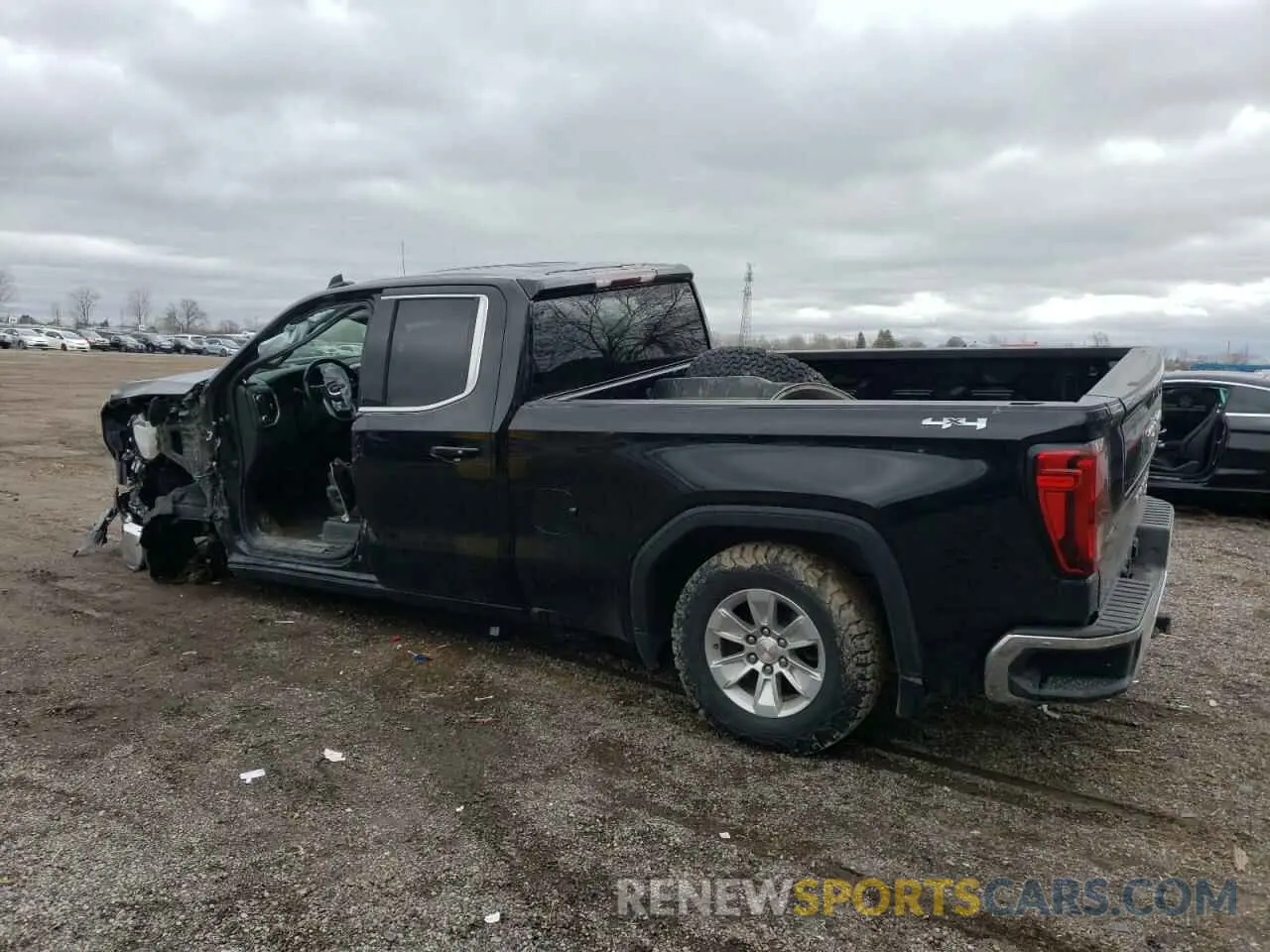 2 fotografías del automóvil dañado 1GTR9BED3MZ345089 GMC SIERRA 2021