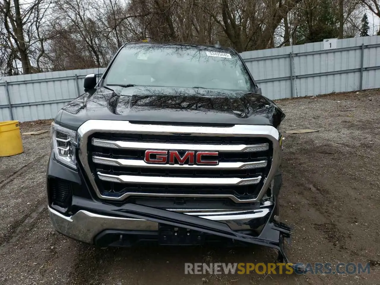 5 fotografías del automóvil dañado 1GTR9BED3MZ345089 GMC SIERRA 2021