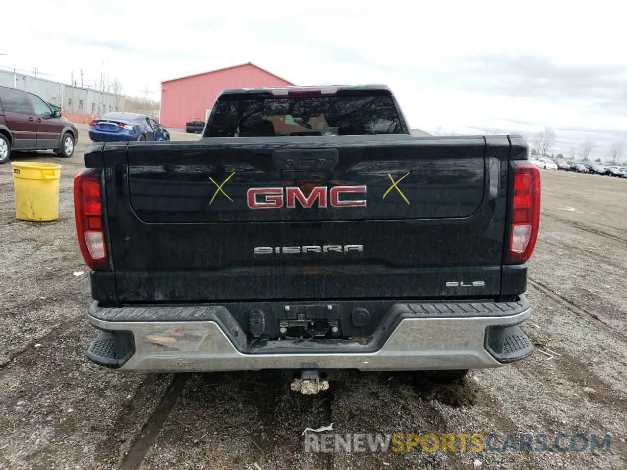 6 fotografías del automóvil dañado 1GTR9BED3MZ345089 GMC SIERRA 2021