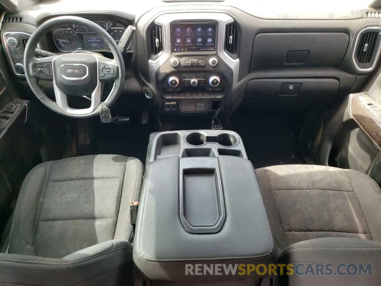 8 fotografías del automóvil dañado 1GTR9BEDXMZ415428 GMC SIERRA 2021