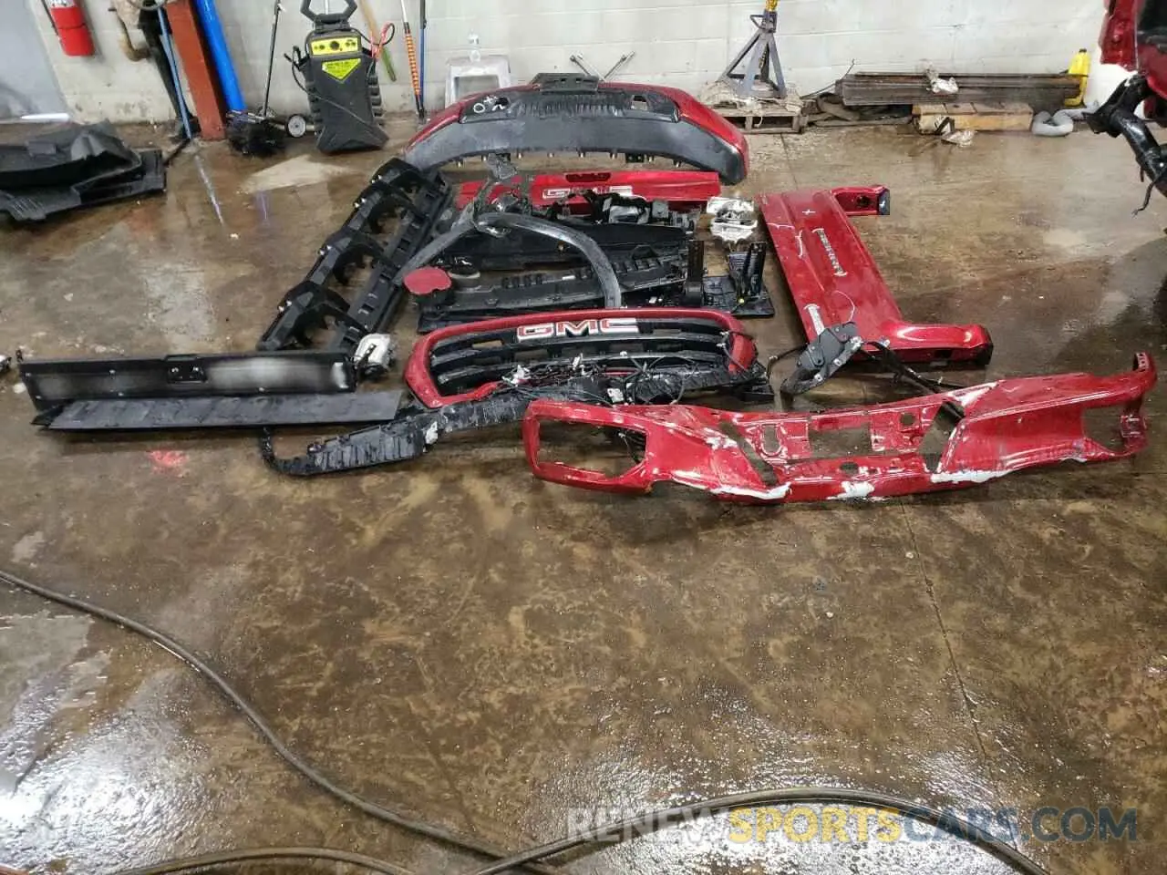 12 fotografías del automóvil dañado 1GTR9CED5MZ374860 GMC SIERRA 2021