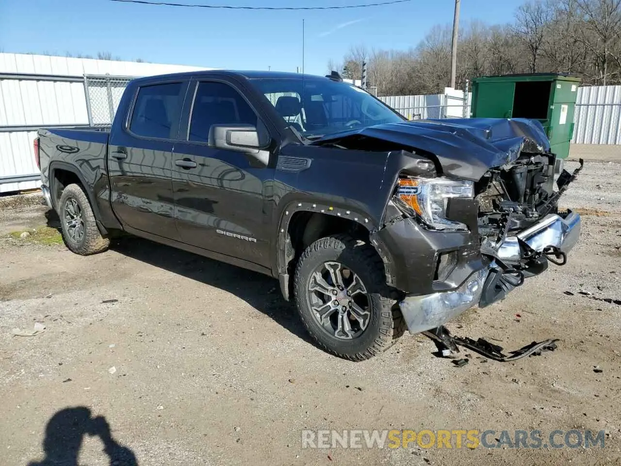 4 fotografías del automóvil dañado 1GTU9AEF4MZ305836 GMC SIERRA 2021