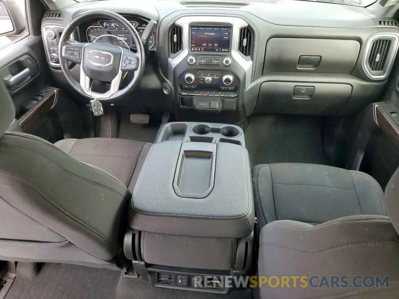 8 fotografías del automóvil dañado 1GTU9CED8MZ345170 GMC SIERRA 2021