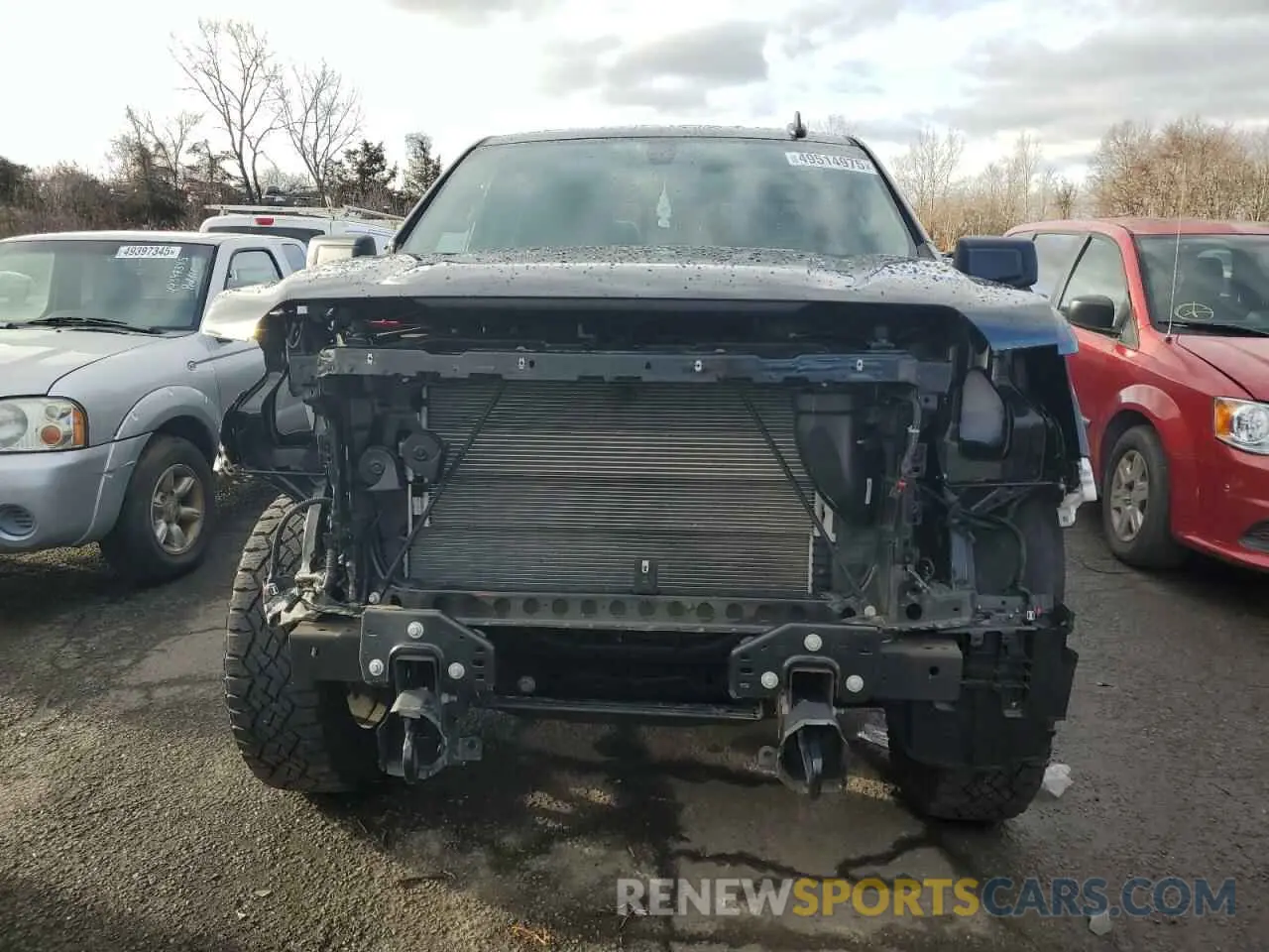 5 fotografías del automóvil dañado 1GTU9CED9MZ347378 GMC SIERRA 2021