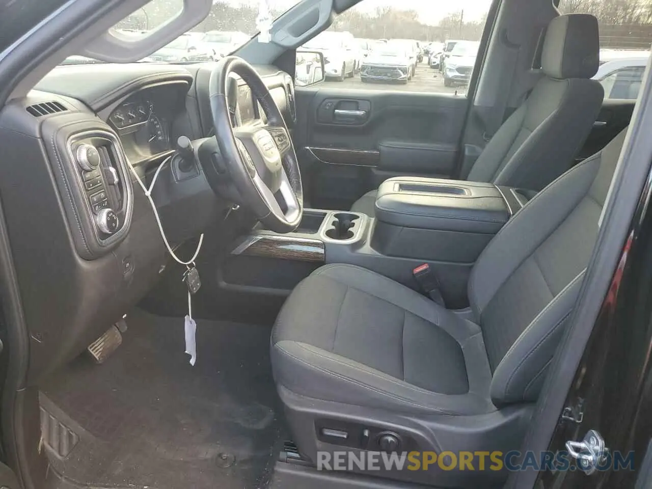 7 fotografías del automóvil dañado 1GTU9CED9MZ347378 GMC SIERRA 2021