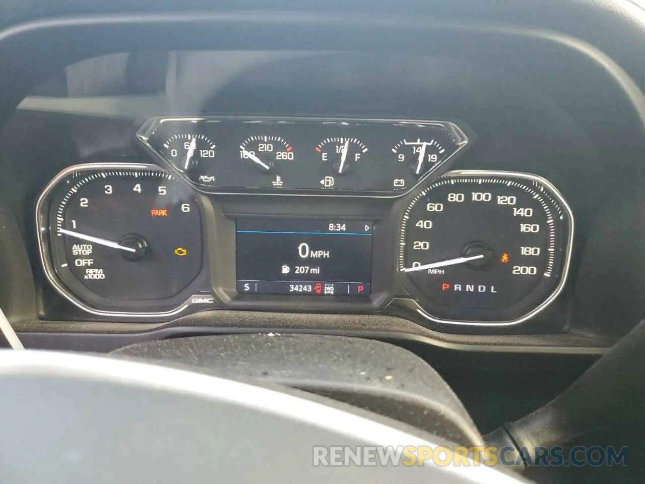9 fotografías del automóvil dañado 1GTU9CED9MZ347378 GMC SIERRA 2021