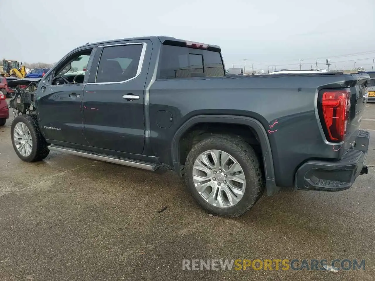 2 fotografías del automóvil dañado 1GTU9FEL0MZ327657 GMC SIERRA 2021