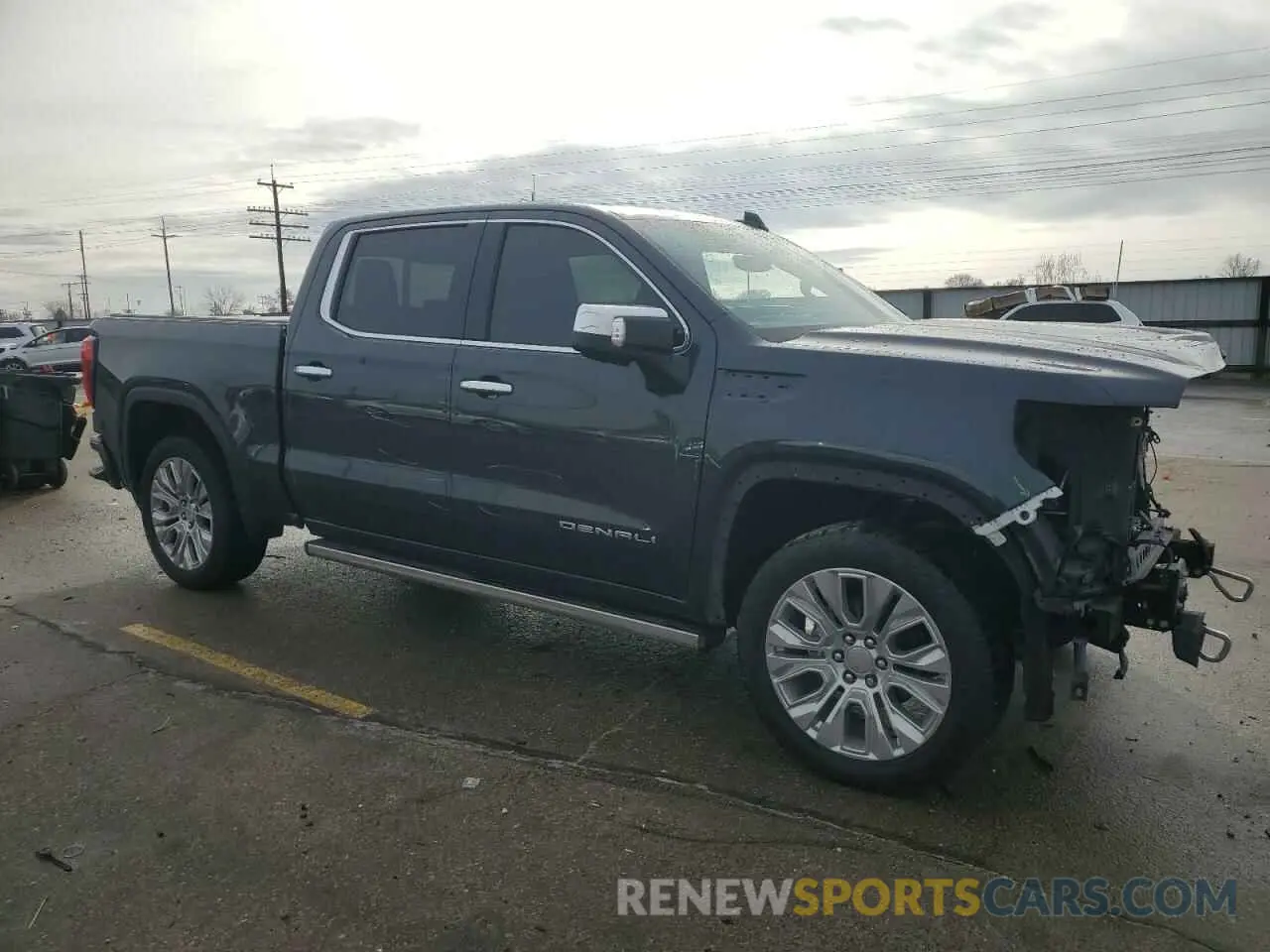 4 fotografías del automóvil dañado 1GTU9FEL0MZ327657 GMC SIERRA 2021