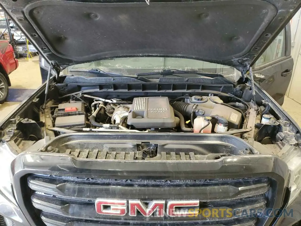 11 fotografías del automóvil dañado 1GTV9CETXMZ197177 GMC SIERRA 2021