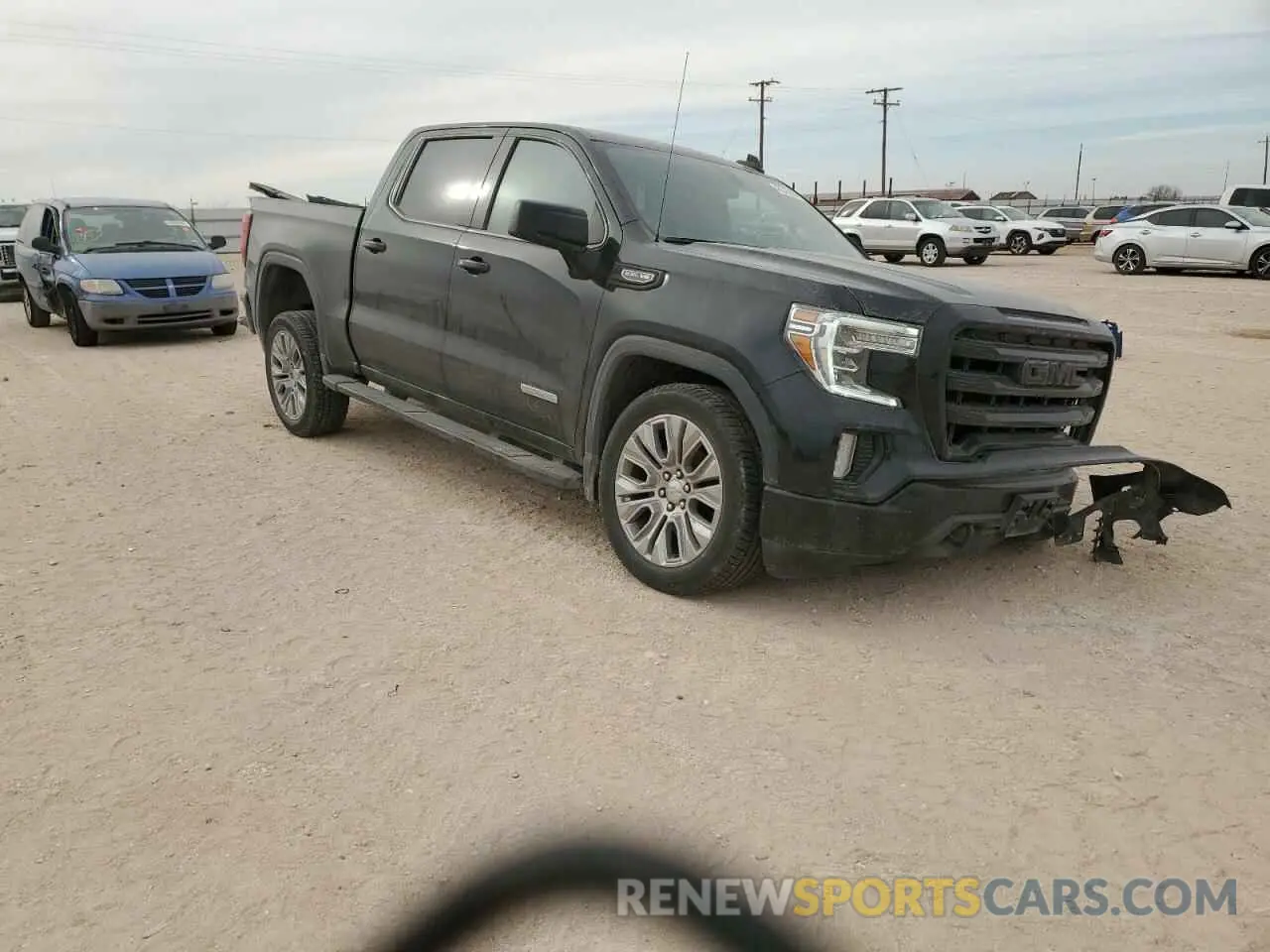4 fotografías del automóvil dañado 3GTP8CED8MG291109 GMC SIERRA 2021