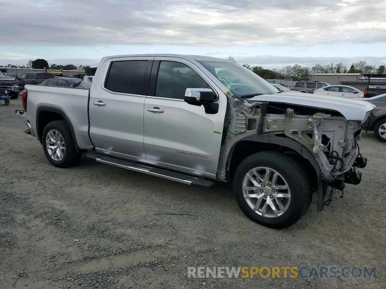 4 fotografías del automóvil dañado 3GTP8DED8MG117921 GMC SIERRA 2021