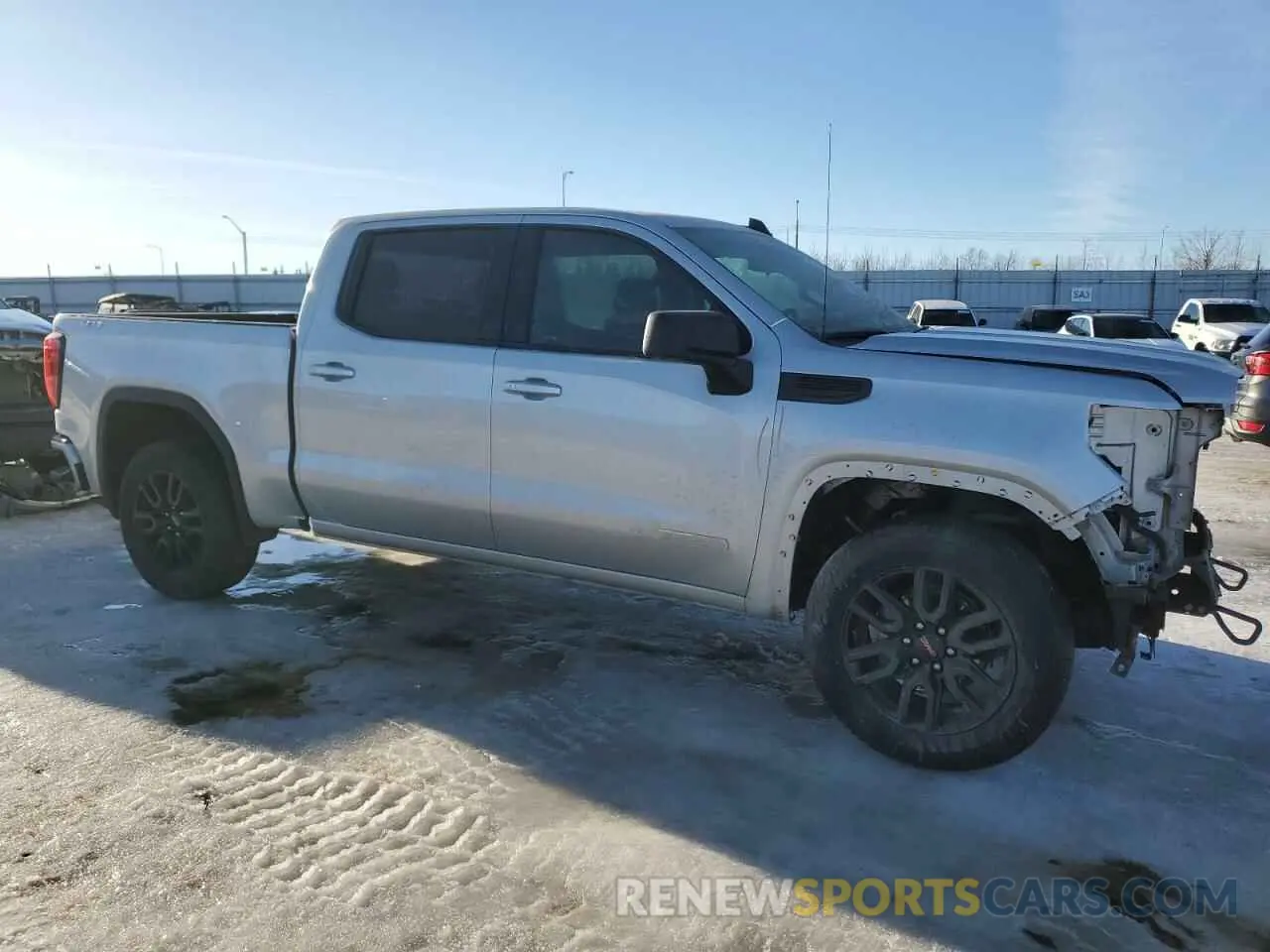 4 fotografías del automóvil dañado 3GTP9CEK8MG466938 GMC SIERRA 2021