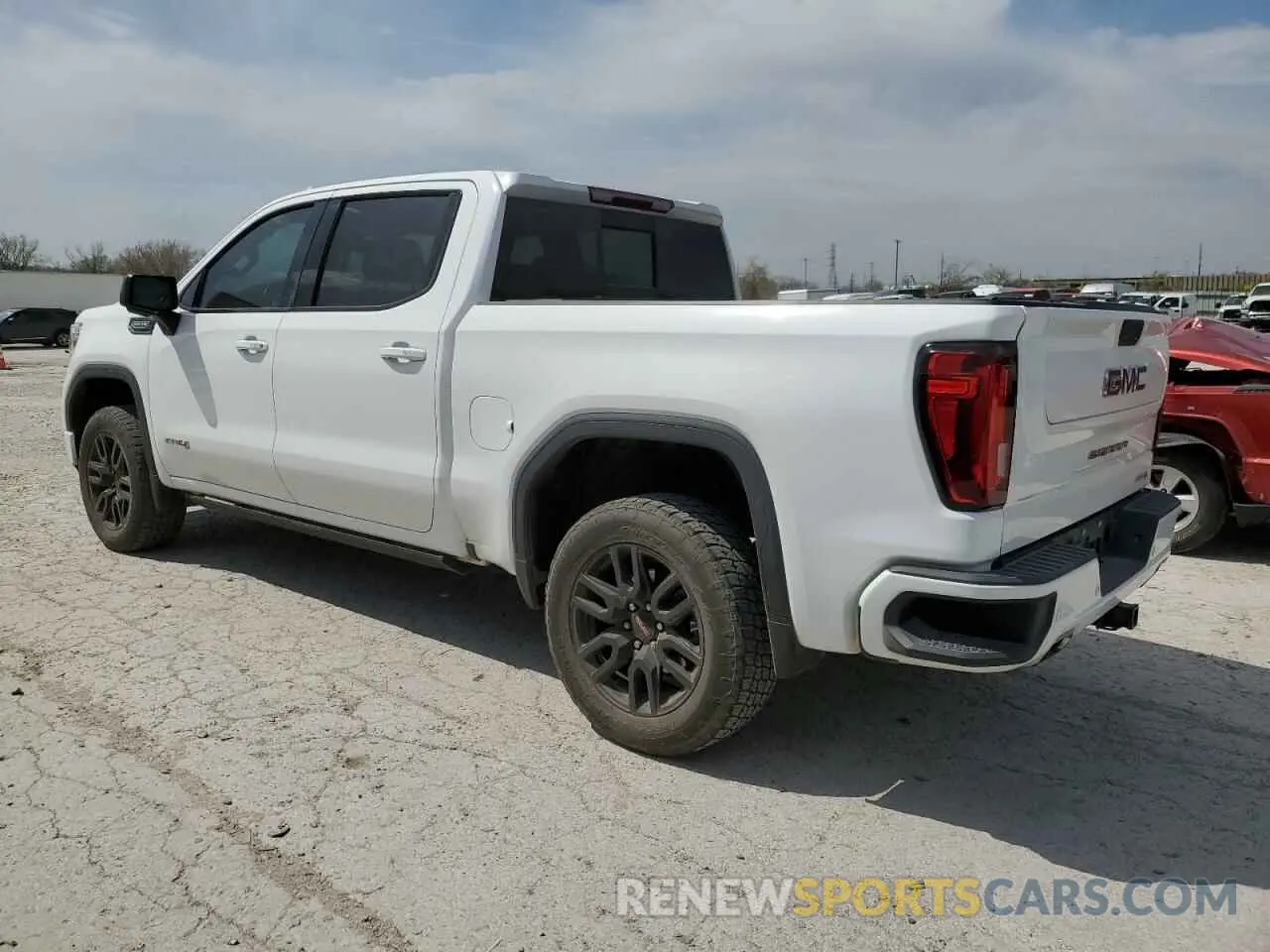 2 fotografías del automóvil dañado 3GTP9EED6MG264077 GMC SIERRA 2021