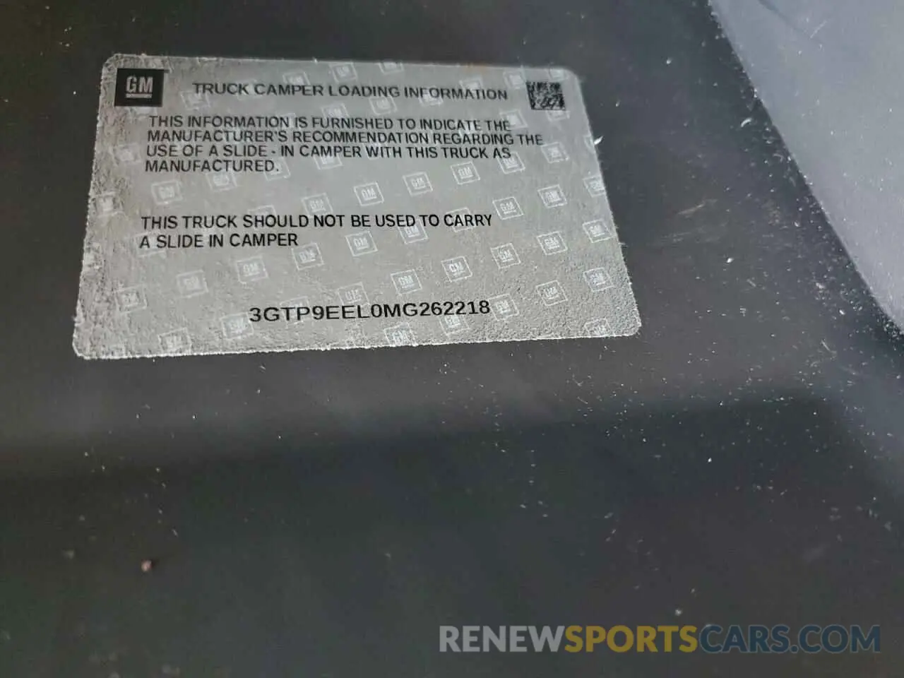 13 fotografías del automóvil dañado 3GTP9EEL0MG262218 GMC SIERRA 2021