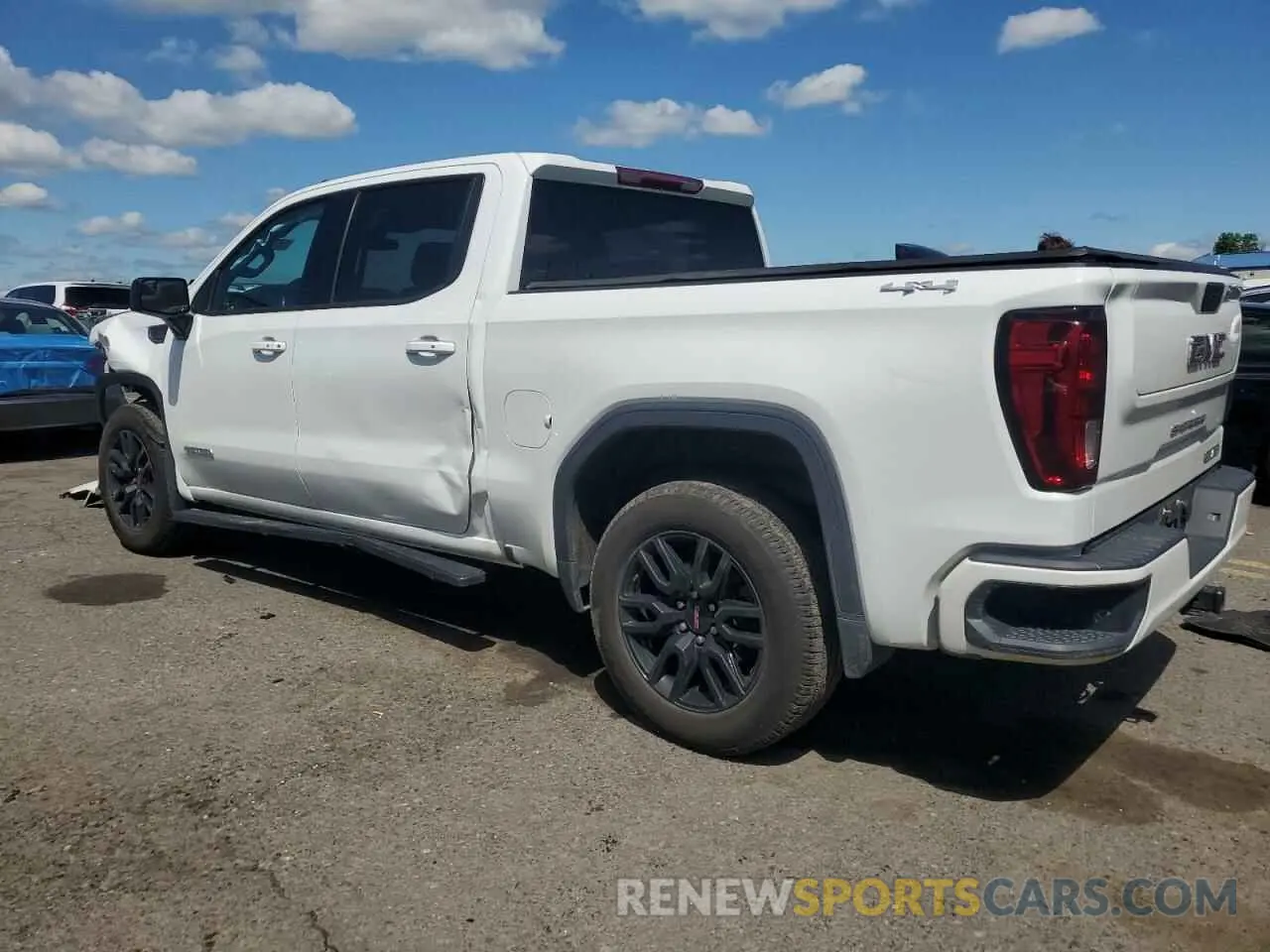 2 fotografías del automóvil dañado 3GTP9GEK2MG388194 GMC SIERRA 2021