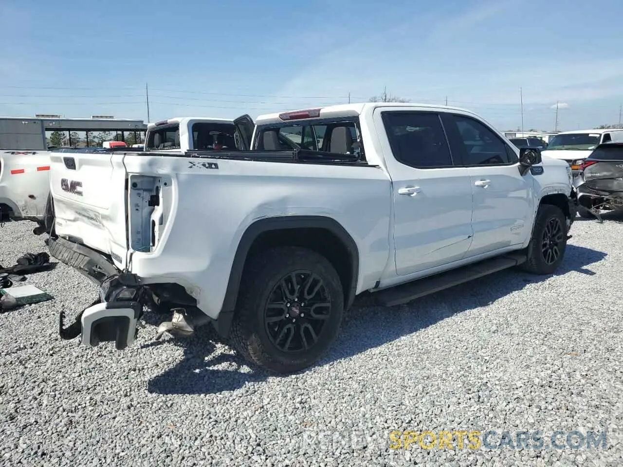3 fotografías del automóvil dañado 3GTU9CED2MG481021 GMC SIERRA 2021