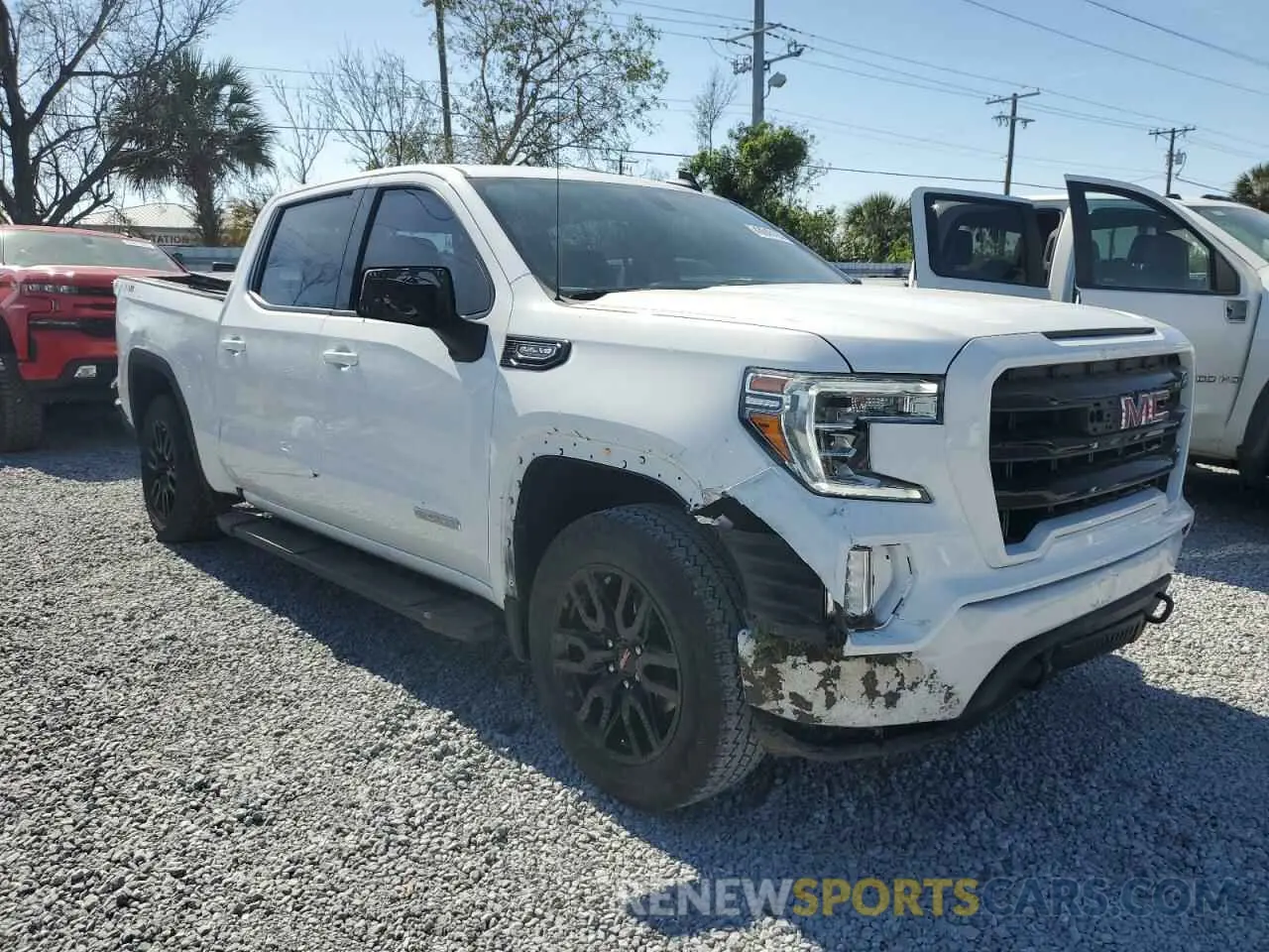 4 fotografías del automóvil dañado 3GTU9CED2MG481021 GMC SIERRA 2021