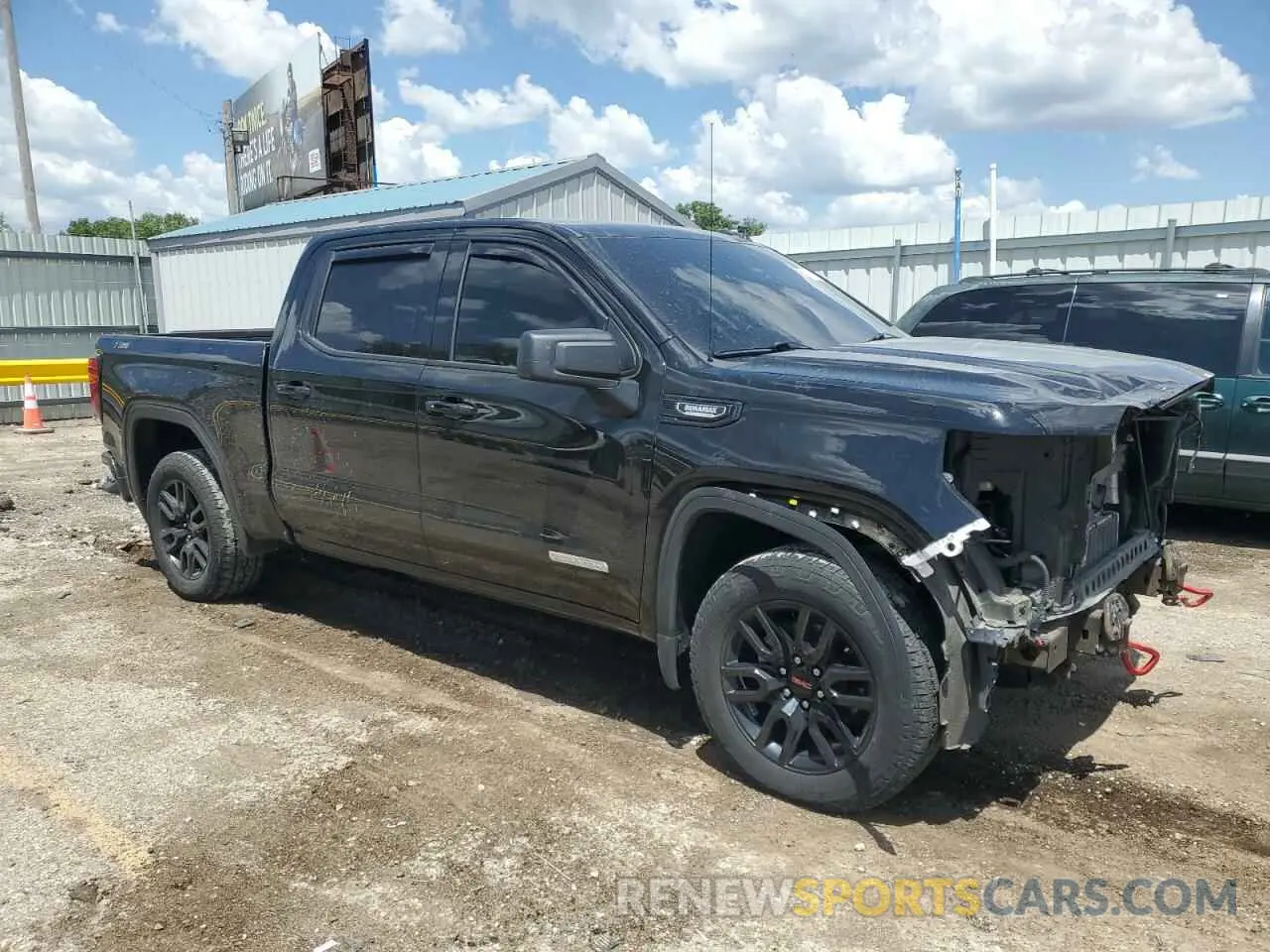 4 fotografías del automóvil dañado 3GTU9CET6MG433223 GMC SIERRA 2021
