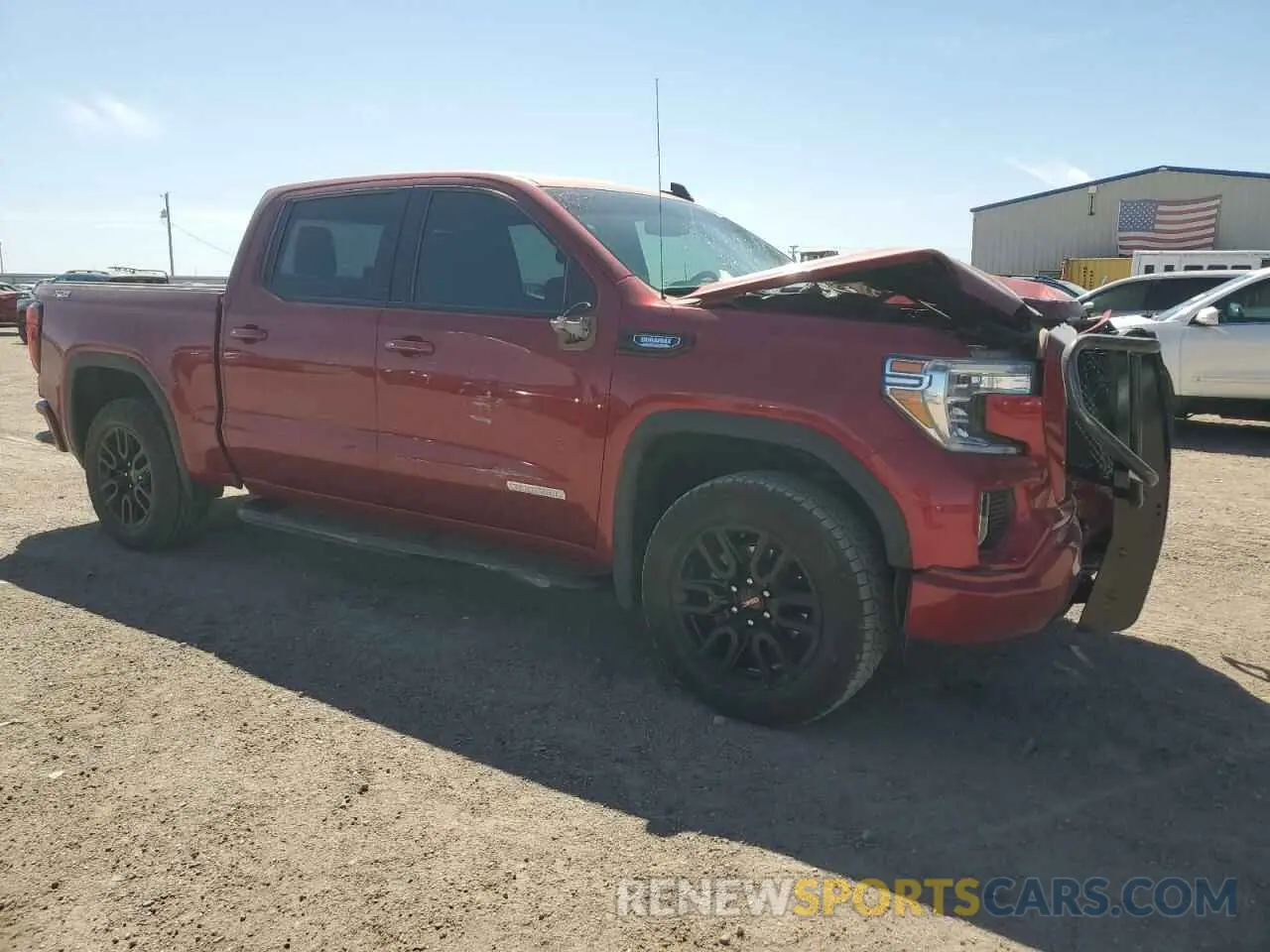 4 fotografías del automóvil dañado 3GTU9CET9MG345332 GMC SIERRA 2021