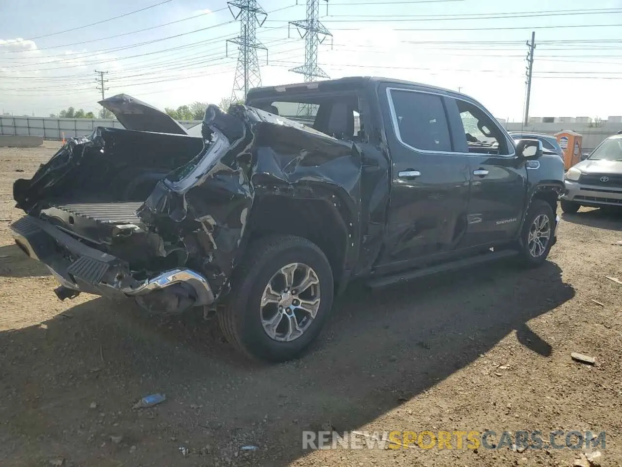 3 fotografías del automóvil dañado 3GTU9DED8MG435117 GMC SIERRA 2021