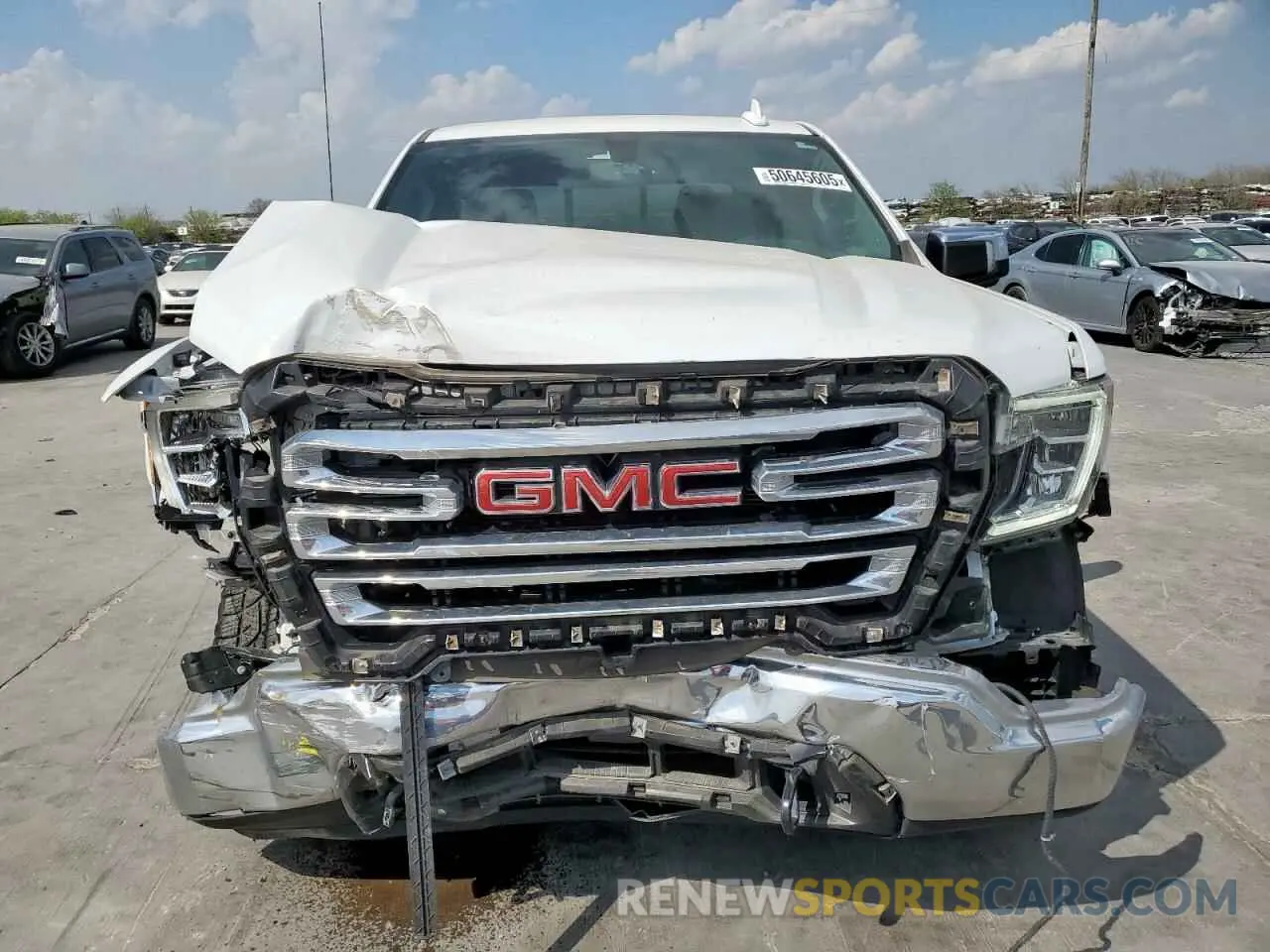 5 fotografías del automóvil dañado 3GTU9DEL1MG353270 GMC SIERRA 2021