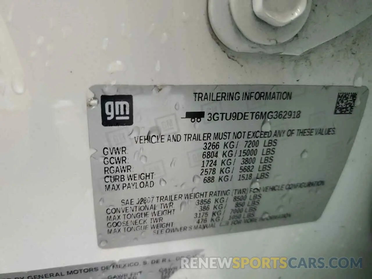 12 fotografías del automóvil dañado 3GTU9DET6MG362918 GMC SIERRA 2021