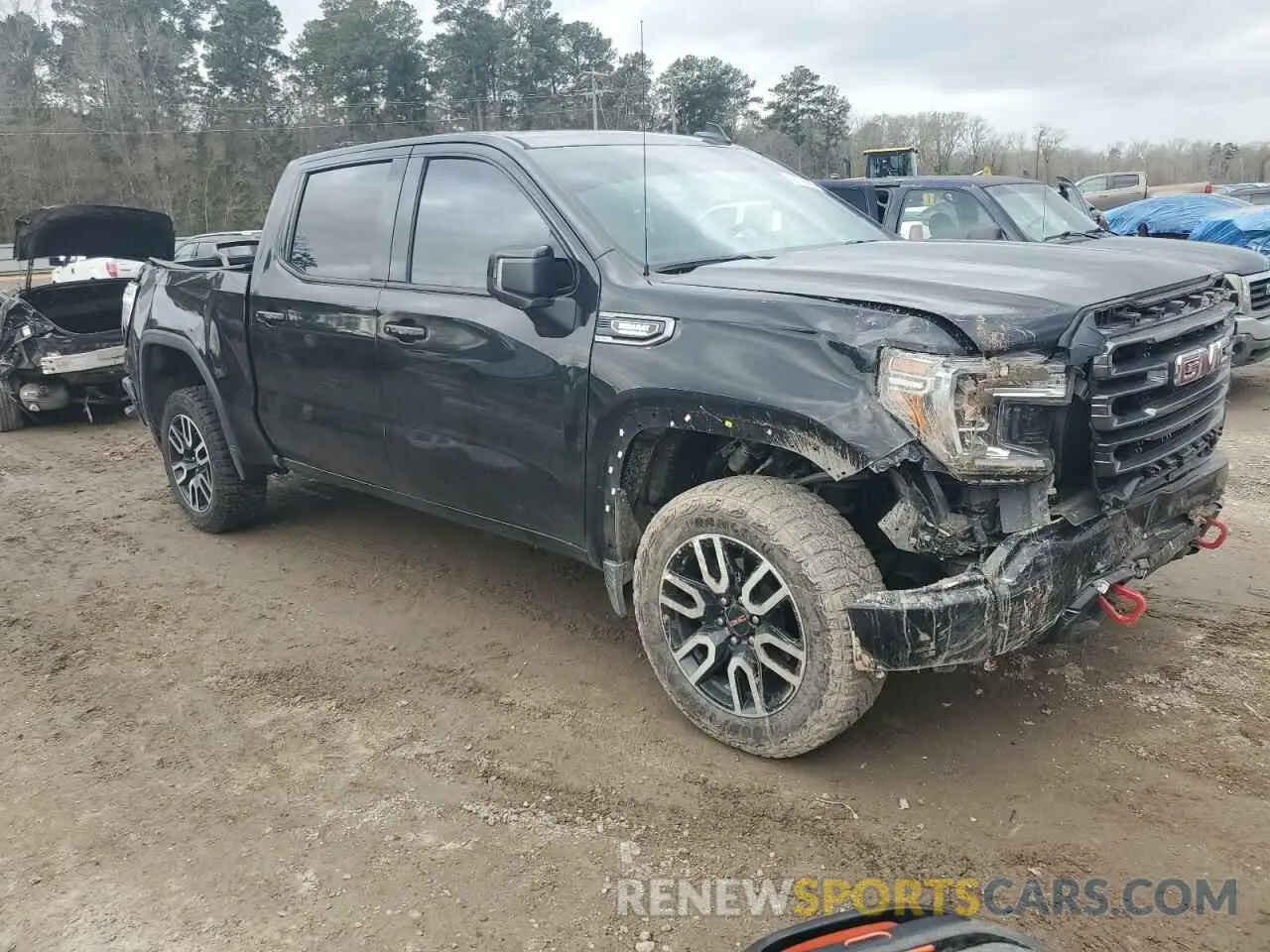 4 fotografías del automóvil dañado 3GTU9EET1MG464553 GMC SIERRA 2021