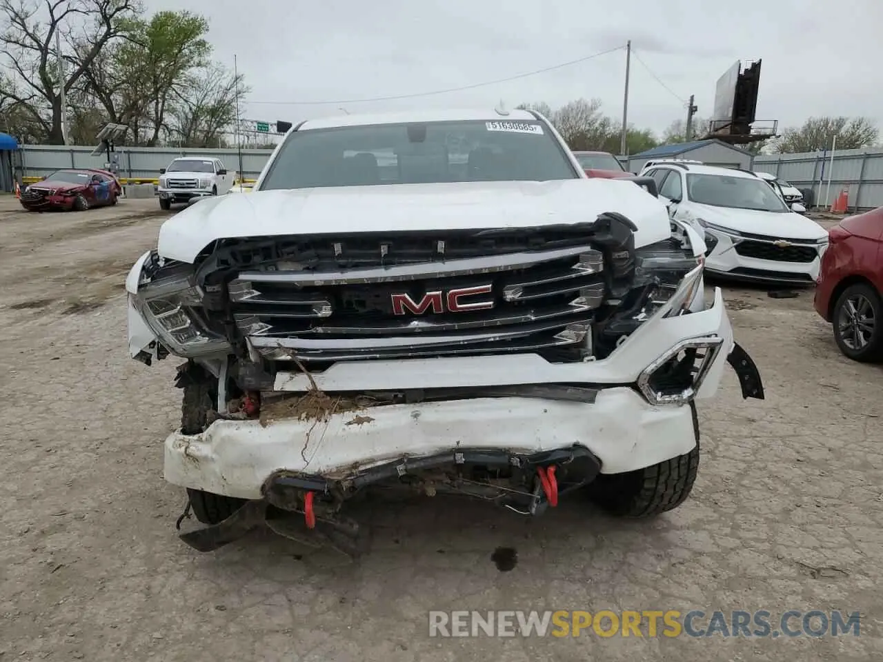5 fotografías del automóvil dañado 3GTU9EETXMG258809 GMC SIERRA 2021
