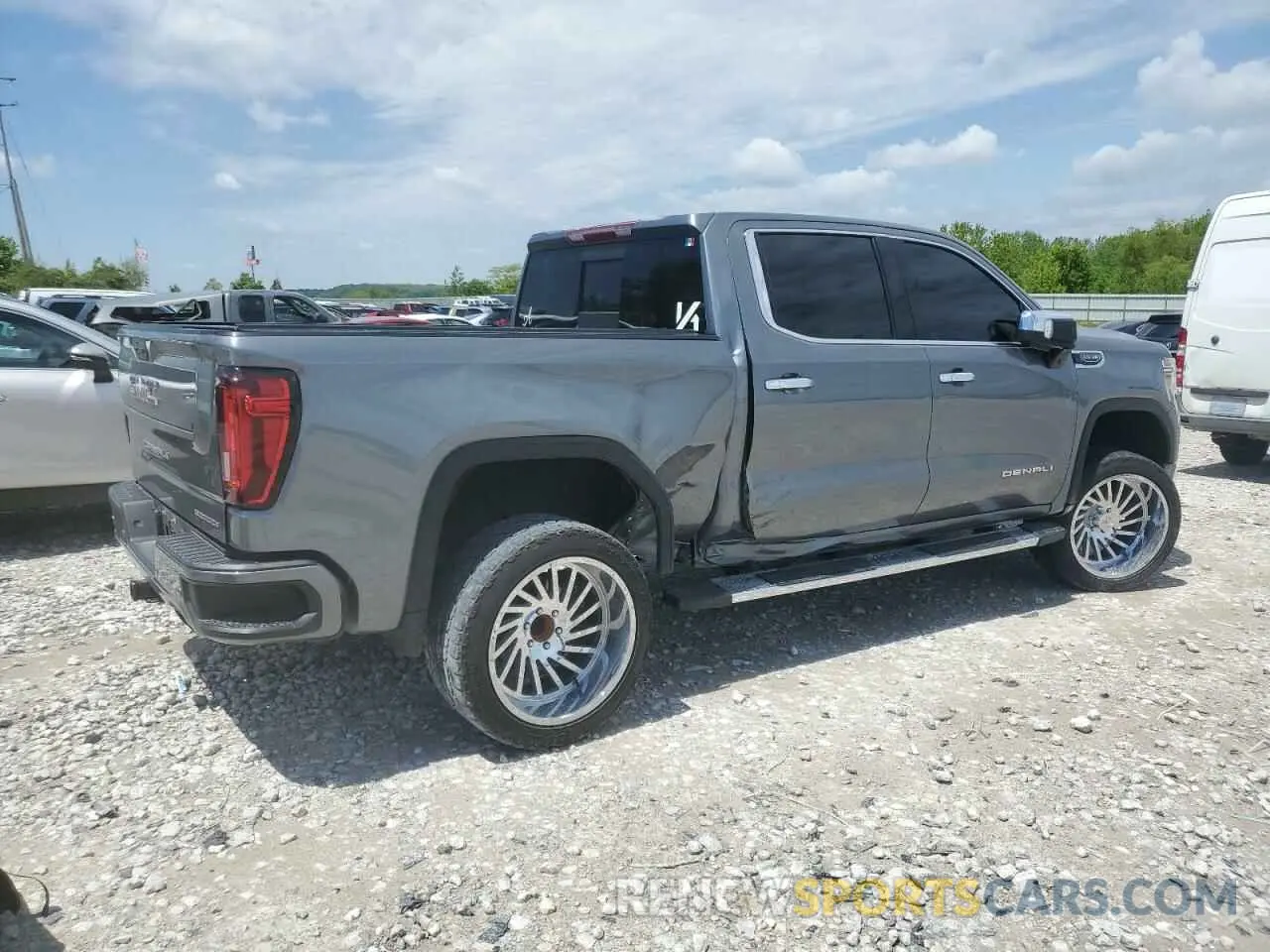3 fotografías del automóvil dañado 3GTU9FED3MG293142 GMC SIERRA 2021