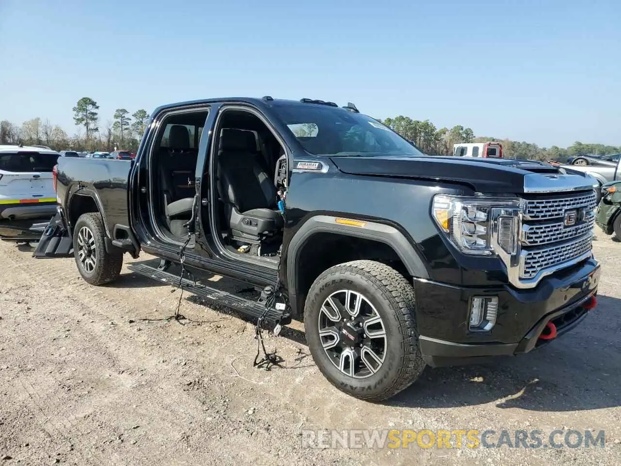 4 fotografías del automóvil dañado 1GT49PEY0NF335892 GMC SIERRA 2022