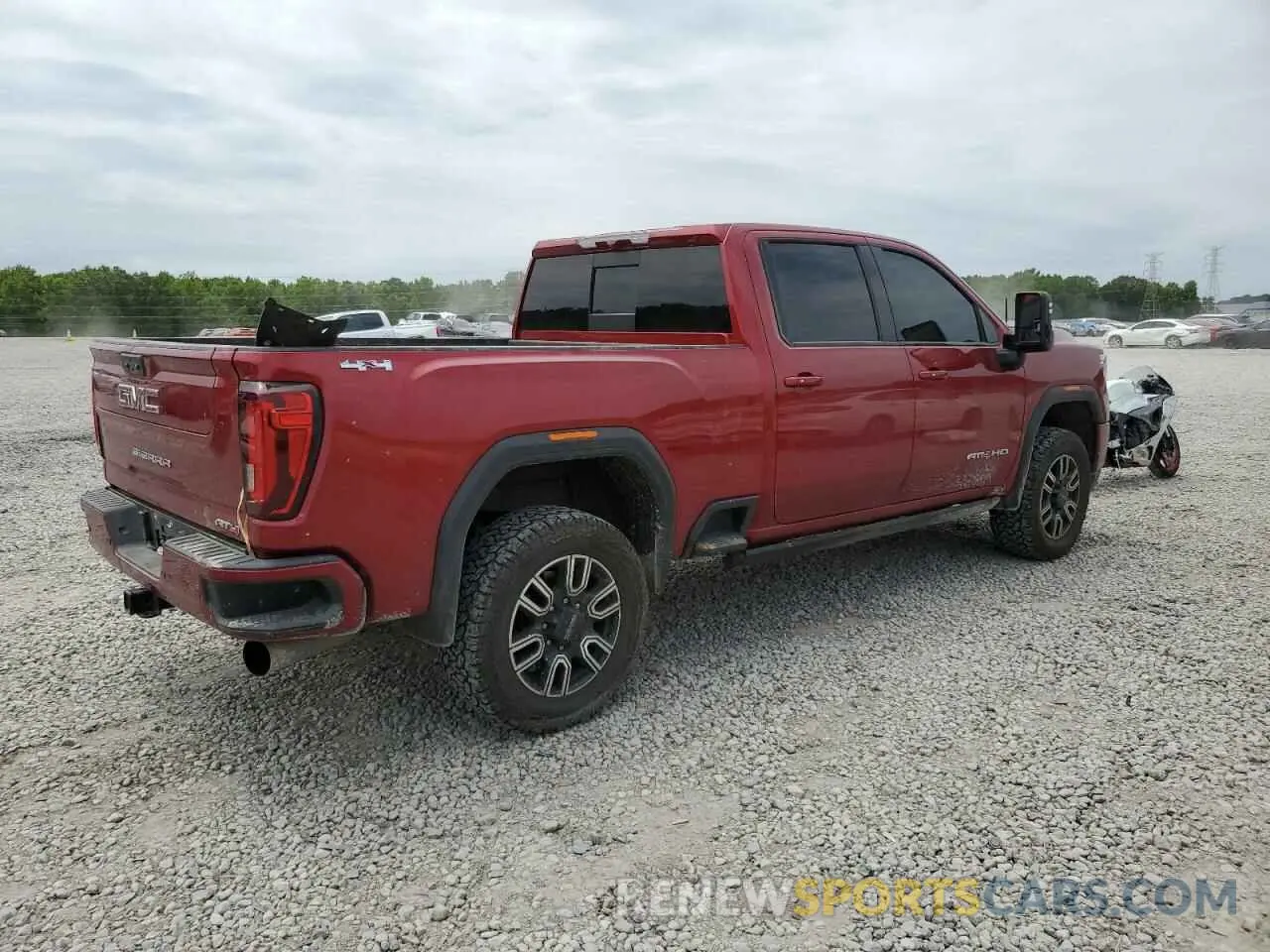 3 fotografías del automóvil dañado 1GT49PEY3NF226455 GMC SIERRA 2022