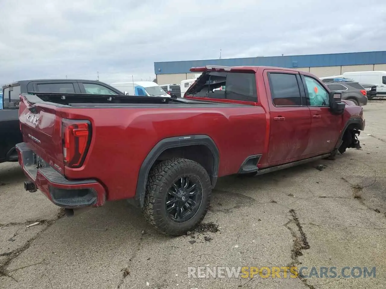 3 fotografías del automóvil dañado 1GT49PEY7NF311220 GMC SIERRA 2022