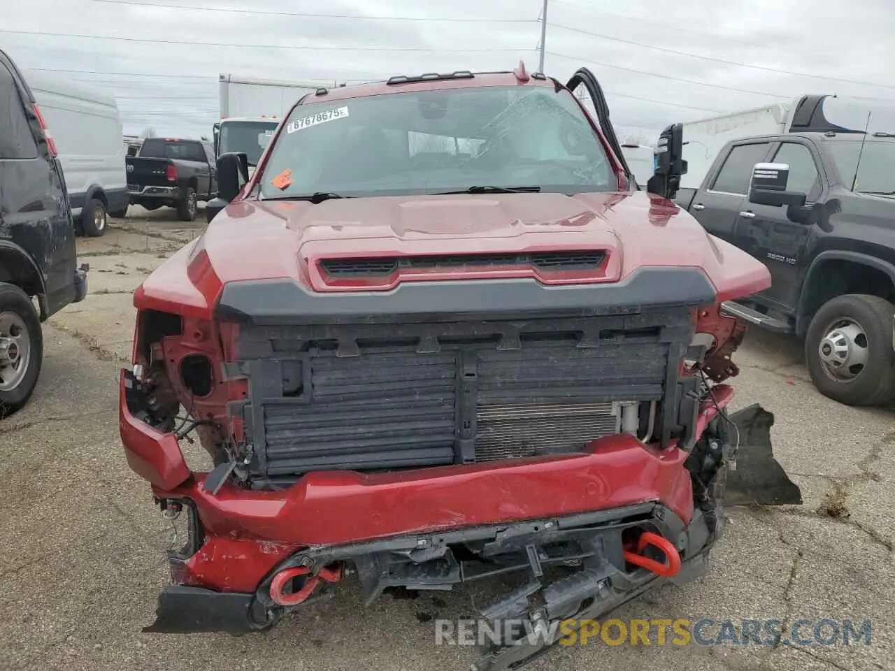 5 fotografías del automóvil dañado 1GT49PEY7NF311220 GMC SIERRA 2022