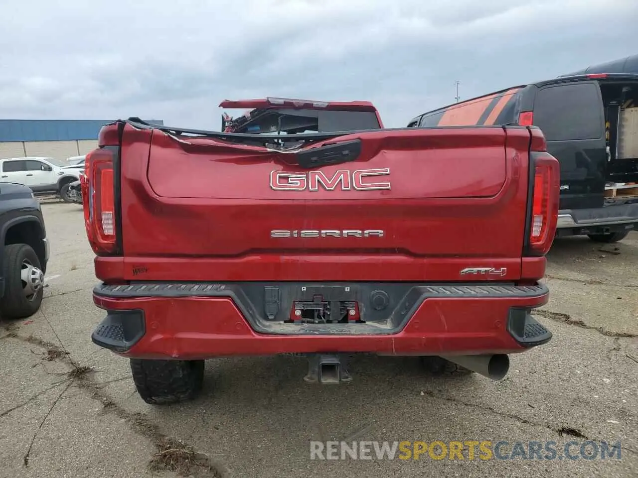 6 fotografías del automóvil dañado 1GT49PEY7NF311220 GMC SIERRA 2022