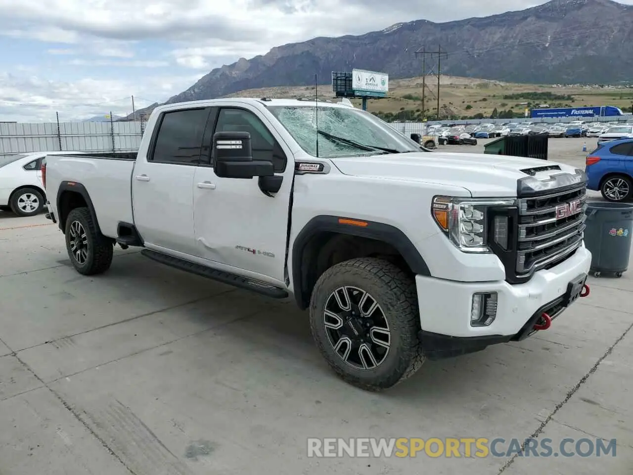 4 fotografías del automóvil dañado 1GT49VEY5NF194693 GMC SIERRA 2022