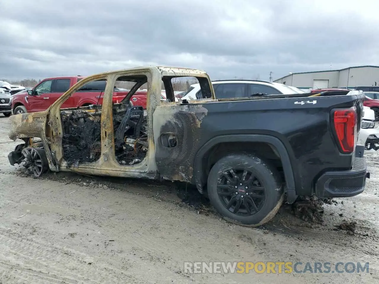 2 fotografías del automóvil dañado 1GTR9GEK8NZ193209 GMC SIERRA 2022