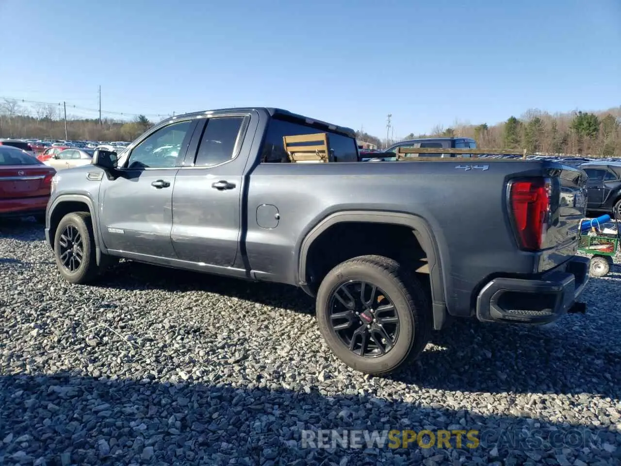2 fotografías del automóvil dañado 1GTR9GEKXNZ124490 GMC SIERRA 2022