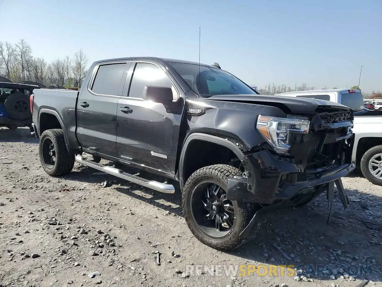 4 fotografías del automóvil dañado 1GTU9CED0NZ133543 GMC SIERRA 2022