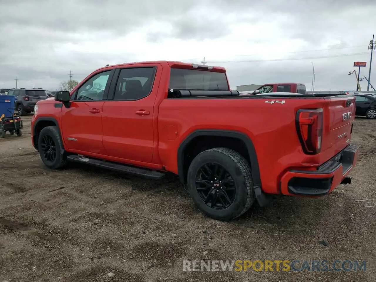 2 fotografías del automóvil dañado 3GTP9GEK7NG178336 GMC SIERRA 2022