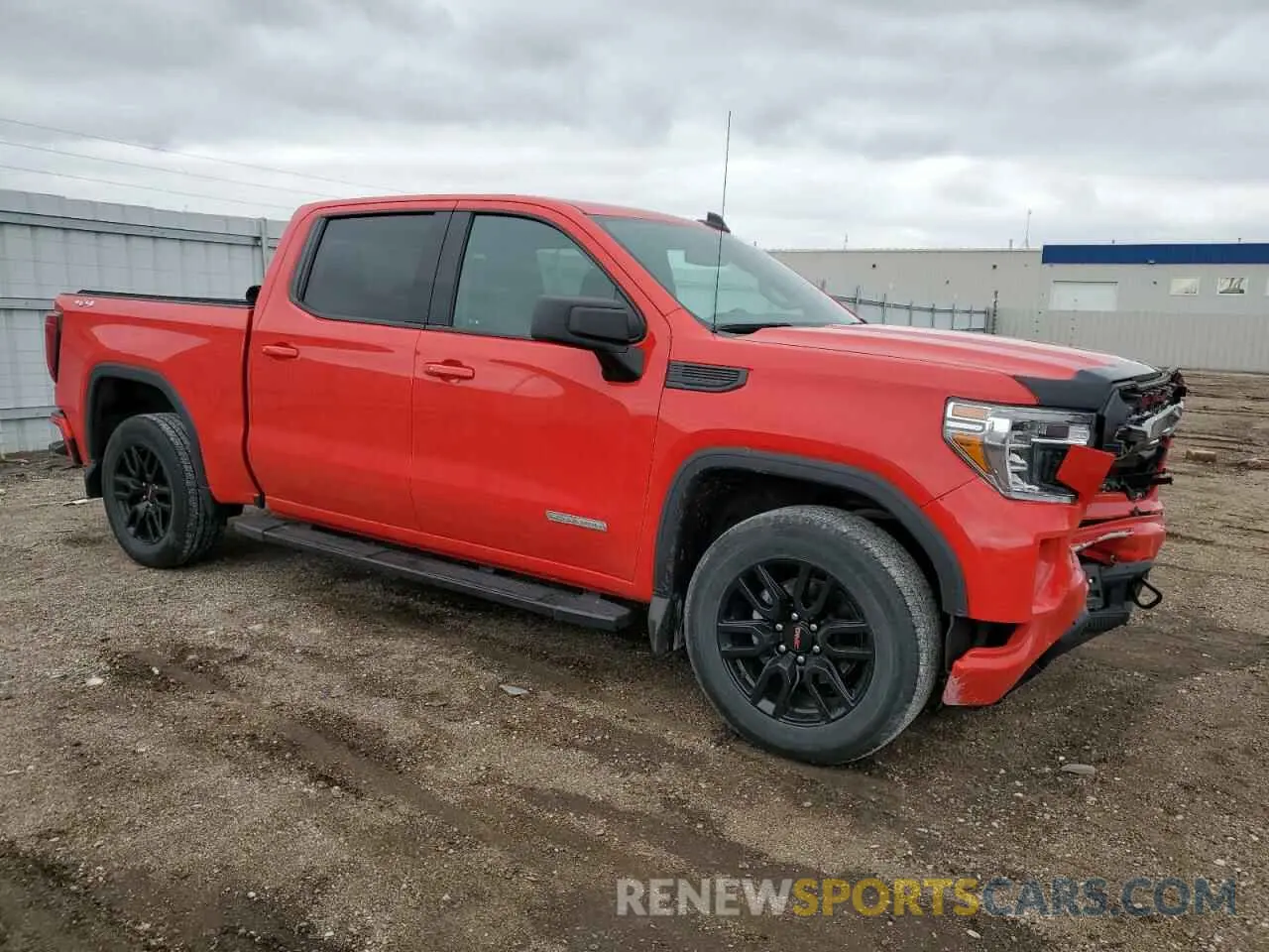 4 fotografías del automóvil dañado 3GTP9GEK7NG178336 GMC SIERRA 2022