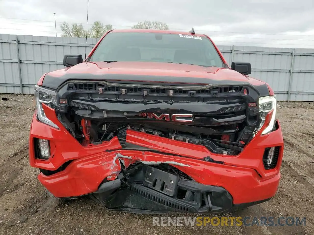 5 fotografías del automóvil dañado 3GTP9GEK7NG178336 GMC SIERRA 2022