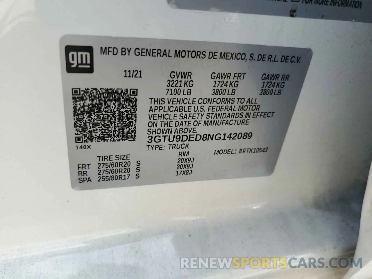 13 fotografías del automóvil dañado 3GTU9DED8NG142089 GMC SIERRA 2022