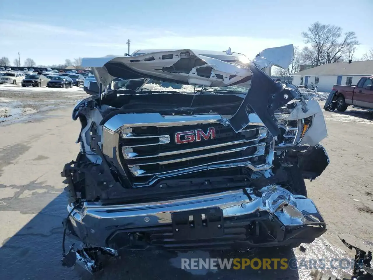 5 fotografías del automóvil dañado 3GTU9DEL9NG112185 GMC SIERRA 2022