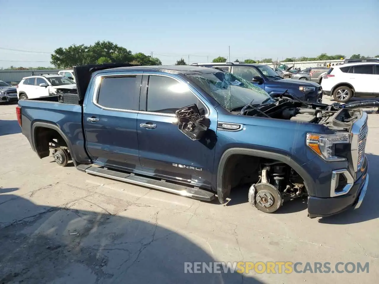 4 fotografías del automóvil dañado 3GTU9FEDXNG213711 GMC SIERRA 2022