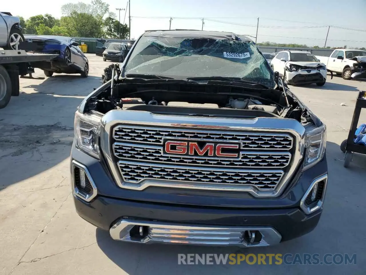 5 fotografías del automóvil dañado 3GTU9FEDXNG213711 GMC SIERRA 2022