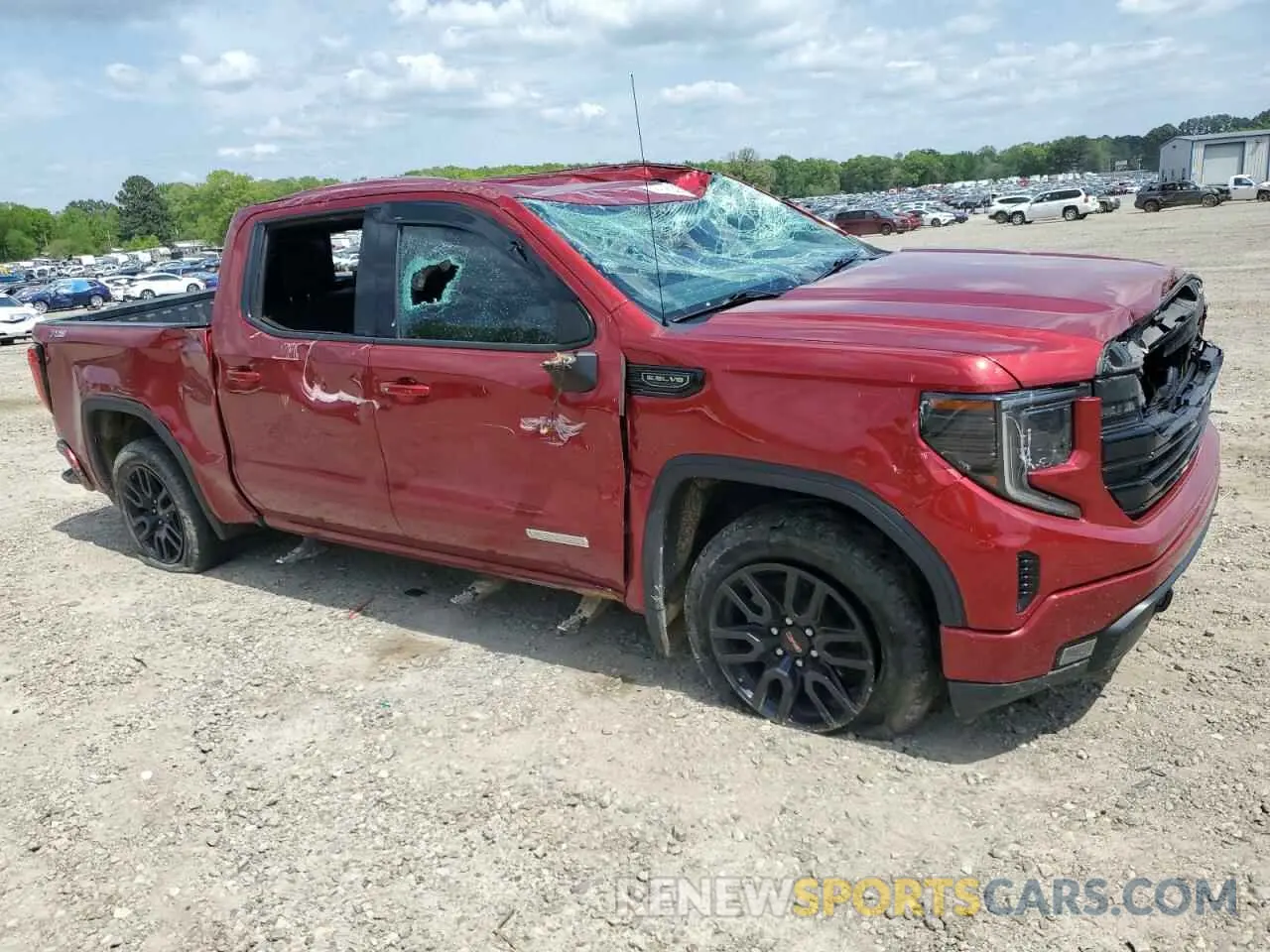 4 fotografías del automóvil dañado 3GTUUCED8NG610251 GMC SIERRA 2022