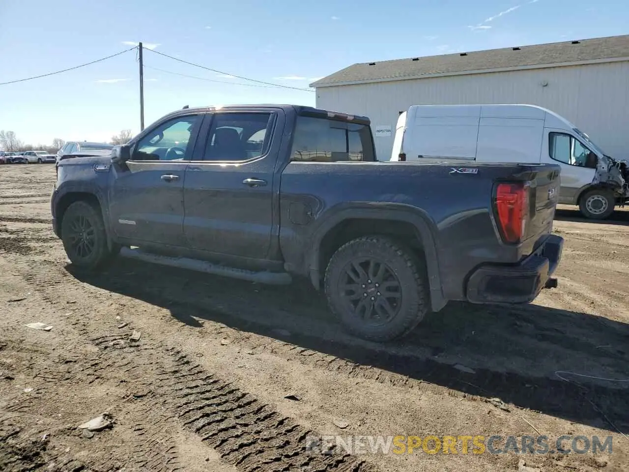 2 fotografías del automóvil dañado 3GTUUCET1NG564494 GMC SIERRA 2022